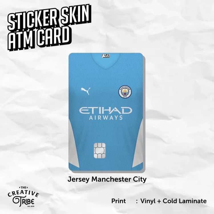 Manchester City - Sticker Skin Card - Vinyl ATM Debit Credit Emoney Flazz Stiker