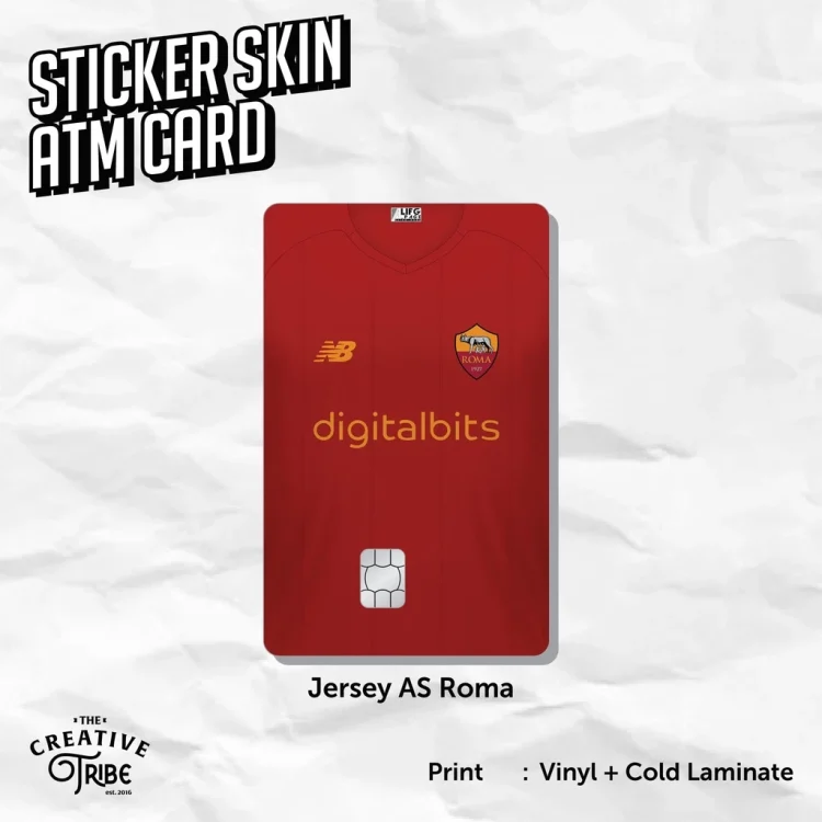 AS Roma - Sticker Skin Card - Vinyl ATM Debit Credit Emoney Flazz Stiker