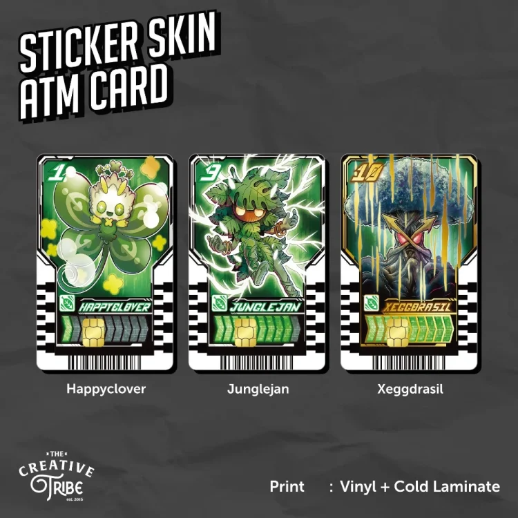 Plant Ride Chemy - Sticker Card Skin - Vinyl ATM Debit Credit Emoney Flazz Stiker Kamen Rider Gotchard
