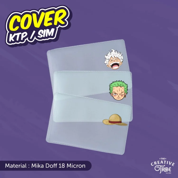 One Piece - Cover KTP / SIM Karakter Unik - Sarung Plastik Mika Pelindung Kartu Anime