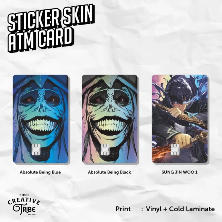 Absolute Being - Sticker Skin Card HOLOGRAM - Vinyl ATM Etoll Stiker Solo Leveling Anime God
