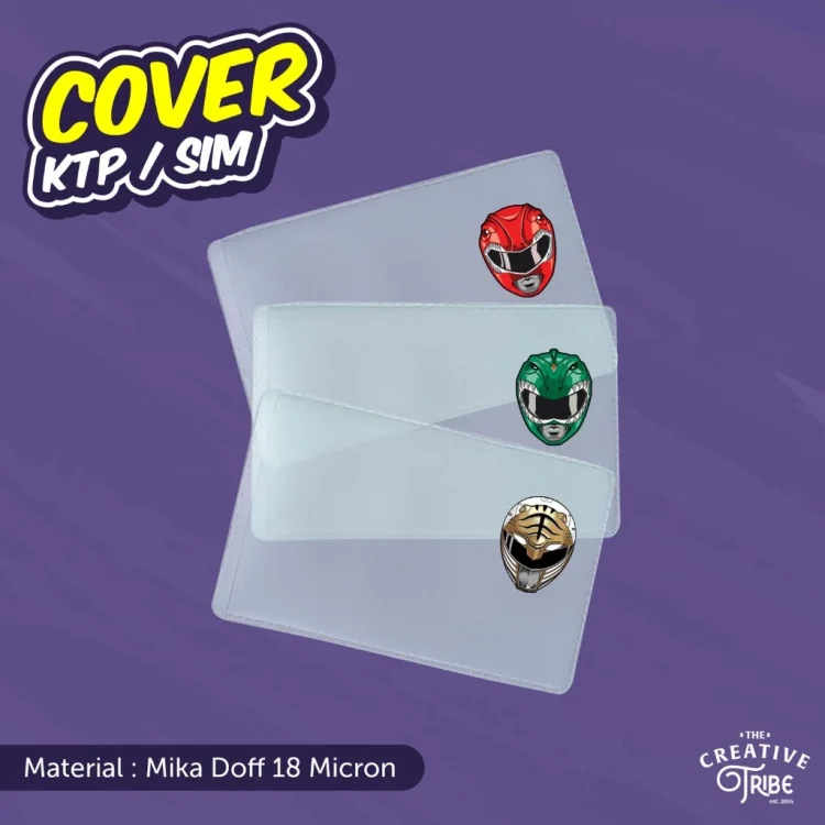Cover KTP / SIM Power Rangers Karakter Unik - Sampul Plastik Mika Pelindung Kartu